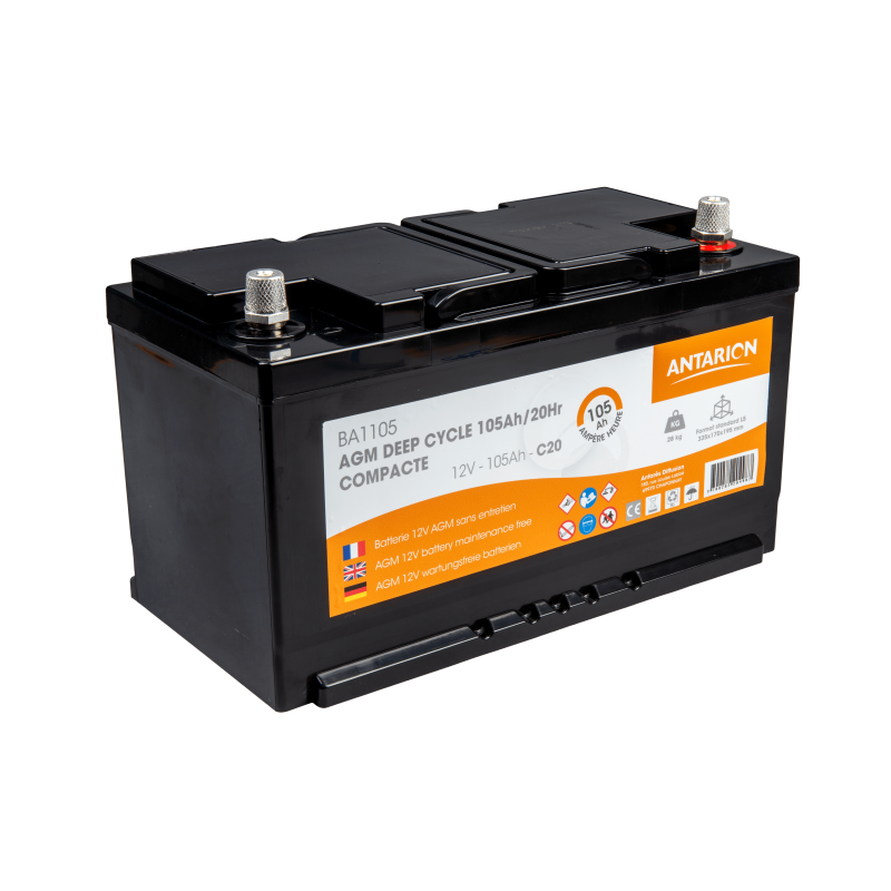 Batterie AGM COMPACT 105Ah ANTARION