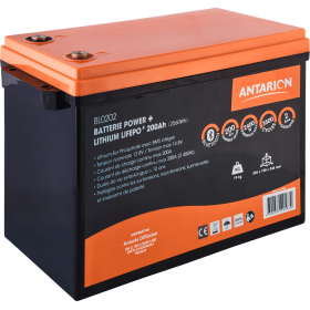 Batterie Lithium 200Ah POWER + ANTARION Bluetooth