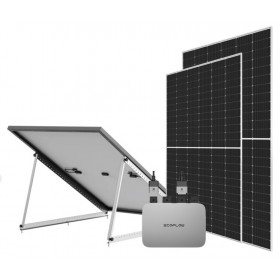 Kit complet Powerstream Ecoflow + 2 x 410W solaire