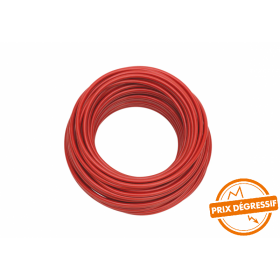 Câble souple HI FLEX 16mm ROUGE 1m (Couronne 25m)