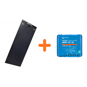 Kit Aéro Black 140W avec MPPT 10A Victron