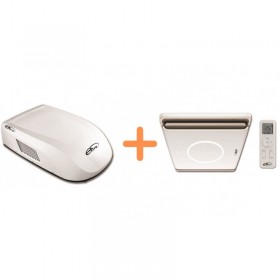 Climatiseur 3600W Blanc avec Inverter et pompe à chaleur...