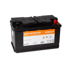 Batterie de démarrage AGM 80Ah ANTARION
